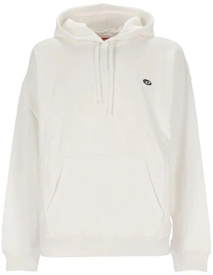 Diesel SS23 White Solid Color Drawstring Hoodie Casual Wear A037860BKAF-141 Order Diesel SS23 White Solid Color Drawstring Hoodie Casual Wear A037860BKAF-141
