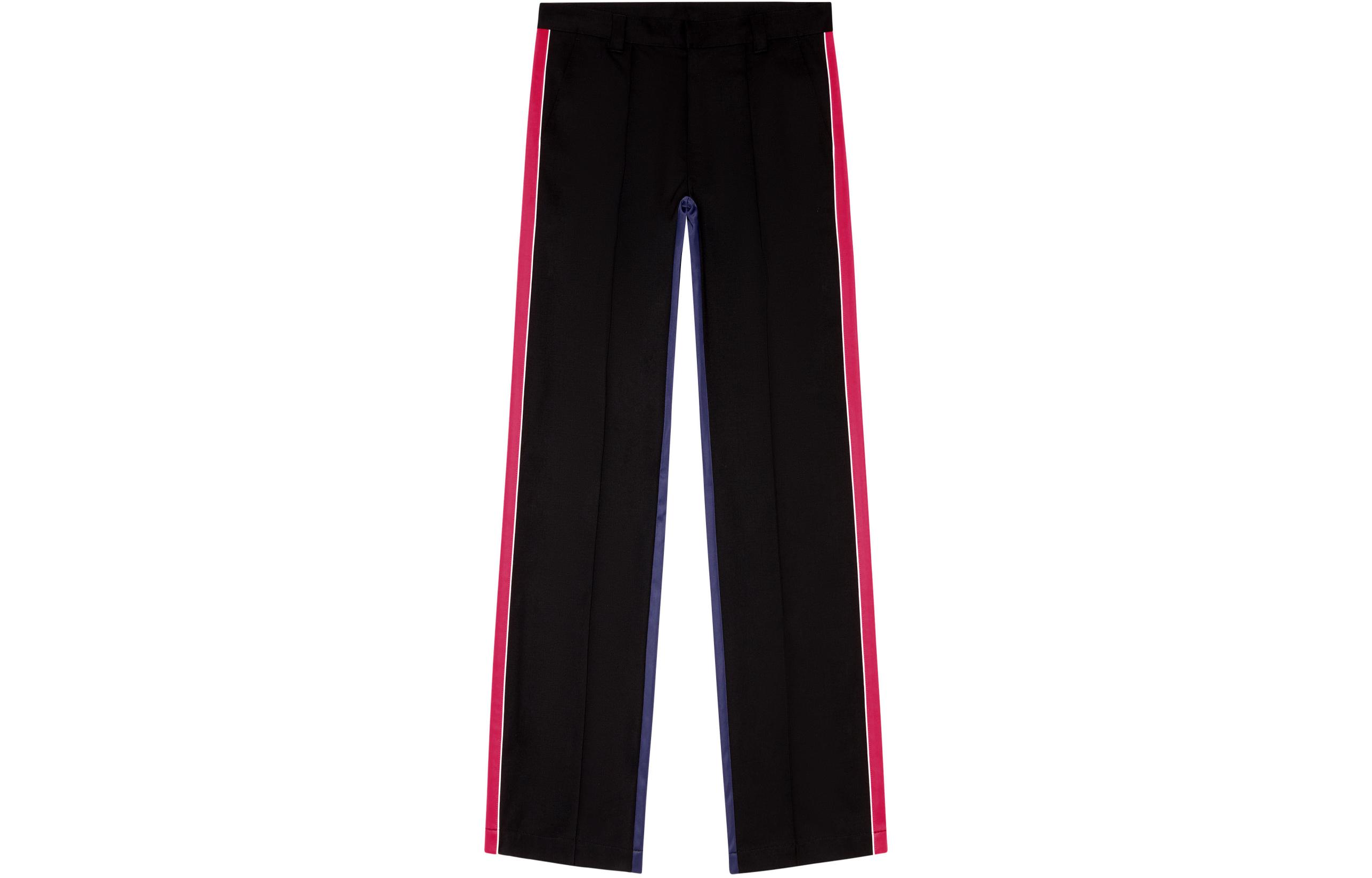 DIESEL SS24  Black Mid-Rise Zipper Pocket Casual Pants A120950CLAI-9XXB