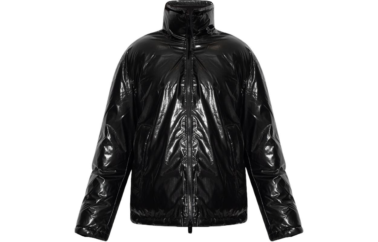 Order DIESEL SS24 黑色立领印花Logo拉链棉夹克 A106070JKKL-9XXA