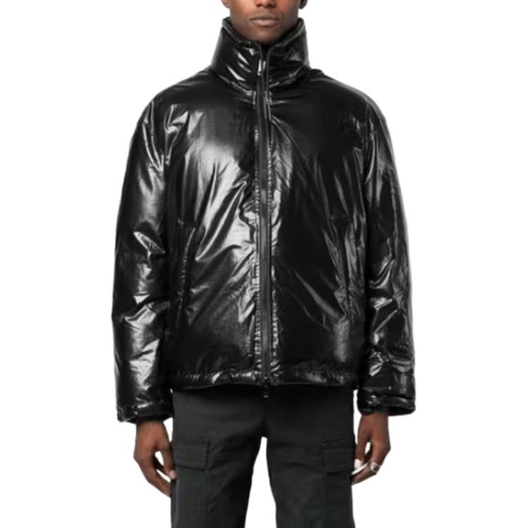 Lookbook DIESEL SS24 黑色立领印花Logo拉链棉夹克 A106070JKKL-9XXA