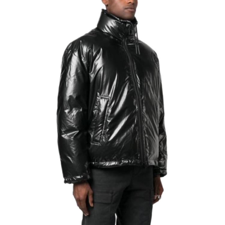 Purchase DIESEL SS24 黑色立领印花Logo拉链棉夹克 A106070JKKL-9XXA