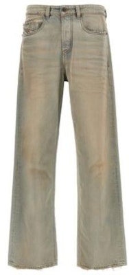 DIESEL SS24 藍色破壞寬鬆直筒拉鍊牛仔褲 A1159809H6-001 Order DIESEL SS24 藍色破壞寬鬆直筒拉鍊牛仔褲 A1159809H6-001