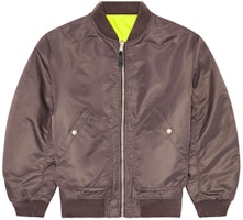 DIESEL SS24 Loose-Fit Reversible Zip Jacket in Dark Gray. A106730HCAS-928 DIESEL SS24 Loose-Fit Reversible Zip Jacket in Dark Gray. A106730HCAS-928