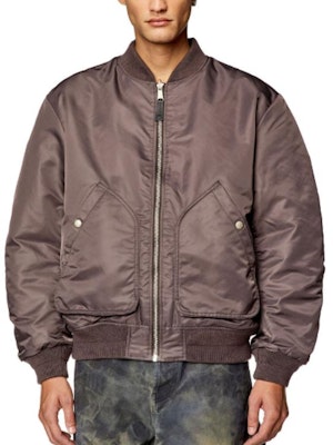 디젤 SS24 다크그레이 루즈핏 리버서블 집업 재킷. A106730HCAS-928 Lookbook 디젤 SS24 다크그레이 루즈핏 리버서블 집업 재킷. A106730HCAS-928