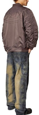 디젤 SS24 다크그레이 루즈핏 리버서블 집업 재킷. A106730HCAS-928 Shop 디젤 SS24 다크그레이 루즈핏 리버서블 집업 재킷. A106730HCAS-928