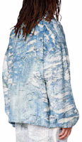 Shop DIESEL SS24 Loose Fit Zip High Neck Jacket Light Blue A128490IMAF-01