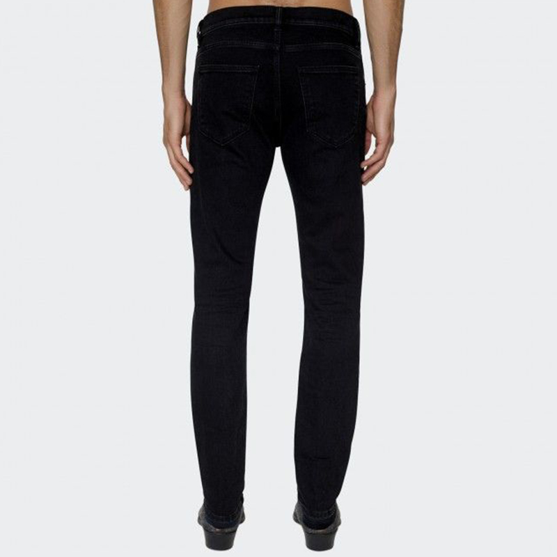 Purchase DIESEL SS24 修身徽标拉链休闲裤 黑色 A035580KIAJ02