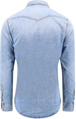 DIESEL SS24 Slim Fit Kemeja Lengan Panjang Oval-D Kancing Biru A126220DQA-I01 Lookbook DIESEL SS24 Slim Fit Kemeja Lengan Panjang Oval-D Kancing Biru A126220DQA-I01