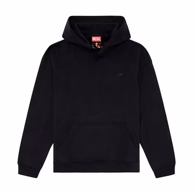 Diesel SS24 Black Hoodie with Back Logo Print A152590PJAX-9XX