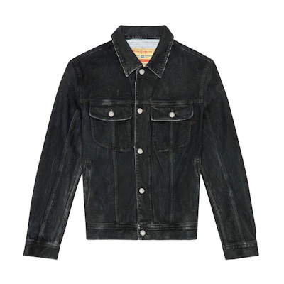 Diesel SS24 Black Pocket Button Collared Jacket A114350HJAU-9XX