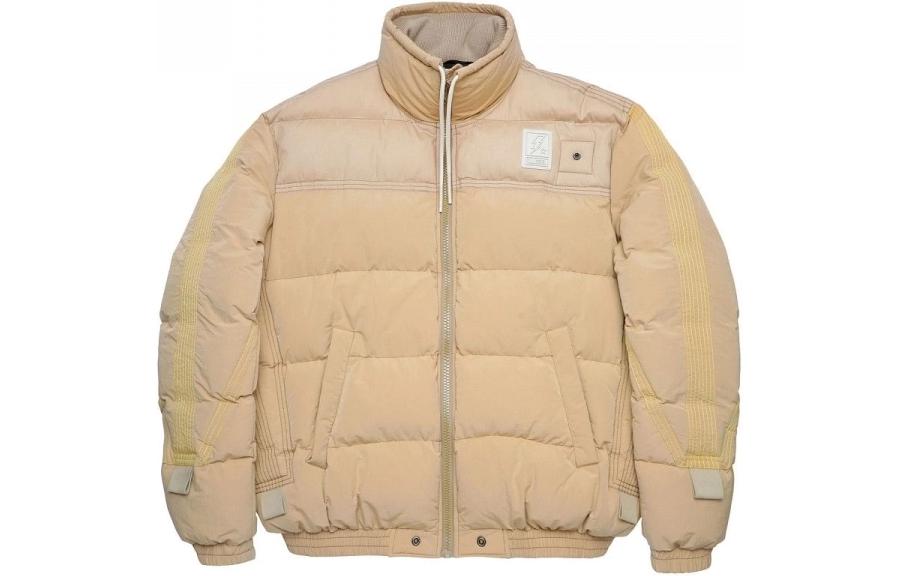 Diesel SS24 Brown High-Neck Zip-Up Logo Jacket A030290TCAF-7DH