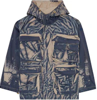 Diesel SS24 Crinkled Effect Hoodie Jacket - Gray A121560QHAY-7DH Diesel SS24 Crinkled Effect Hoodie Jacket - Gray A121560QHAY-7DH