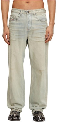 ディーゼル SS24 D-MACRO ミッドライズ ルーズ ワイドレッグ ウォッシュジーンズ ライトブルー メンズ A1282109H60-01 Lookbook ディーゼル SS24 D-MACRO ミッドライズ ルーズ ワイドレッグ ウォッシュジーンズ ライトブルー メンズ A1282109H60-01