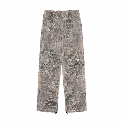 DIESEL SS24 Distressed Camo Pocket Casual Pants Men’s Grey/Green. A135090AJBU-9DBA