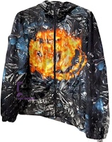 DIESEL SS24 Flame Glossy Zip-Up Hooded Jacket Unisex Multicolor. A156140HPAH DIESEL SS24 Flame Glossy Zip-Up Hooded Jacket Unisex Multicolor. A156140HPAH