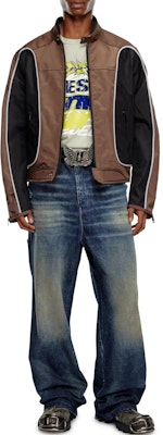 DIESEL SS24多袋拼色拉链夹克 男女通用 黑色/棕色 A061320PDAI7ES Details for DIESEL SS24多袋拼色拉链夹克 男女通用 黑色/棕色 A061320PDAI7ES