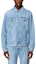 Buy 디젤 SS24 오벌-D 블루 슬림핏 긴팔 재킷. A0388509I2901