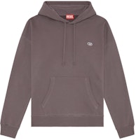 DIESEL SS24 OVAL-D Pullover Hoodie Solid Grey A037860BKAF-9CM DIESEL SS24 OVAL-D Pullover Hoodie Solid Grey A037860BKAF-9CM
