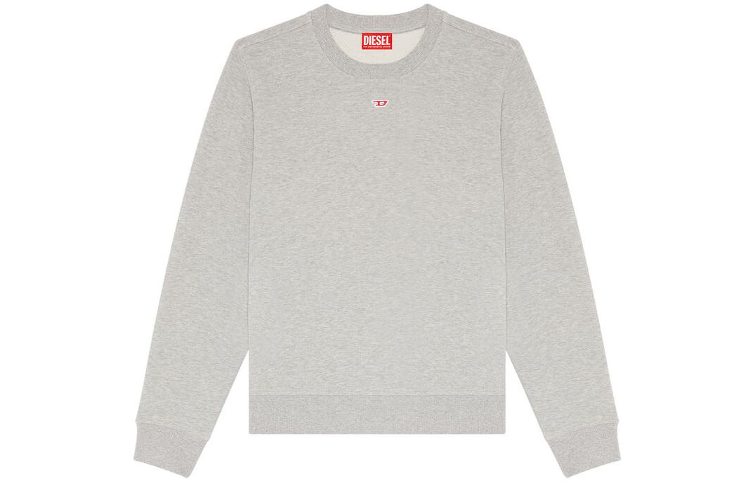 Diesel SS24 OVAL-D Crewneck Sweatshirt Unisex Grey A040750GEAD-9CB