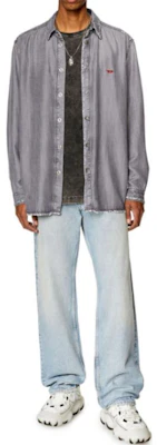 Diesel SS24 OVAL-D Gray Single-Breasted Slim Fit Long Sleeve Jacket A03534068G-I02 Lookbook Diesel SS24 OVAL-D Gray Single-Breasted Slim Fit Long Sleeve Jacket A03534068G-I02