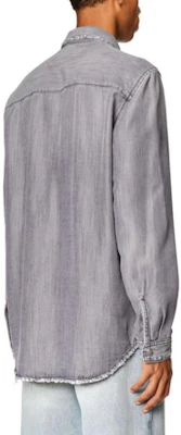 Diesel SS24 OVAL-D Gray Single-Breasted Slim Fit Long Sleeve Jacket A03534068G-I02 Shop Diesel SS24 OVAL-D Gray Single-Breasted Slim Fit Long Sleeve Jacket A03534068G-I02