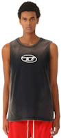 Purchase DIESEL SS24 男士灰色刺繡Logo無袖鬆身背心 Oval-D款式 A136010CHBI-9XXA