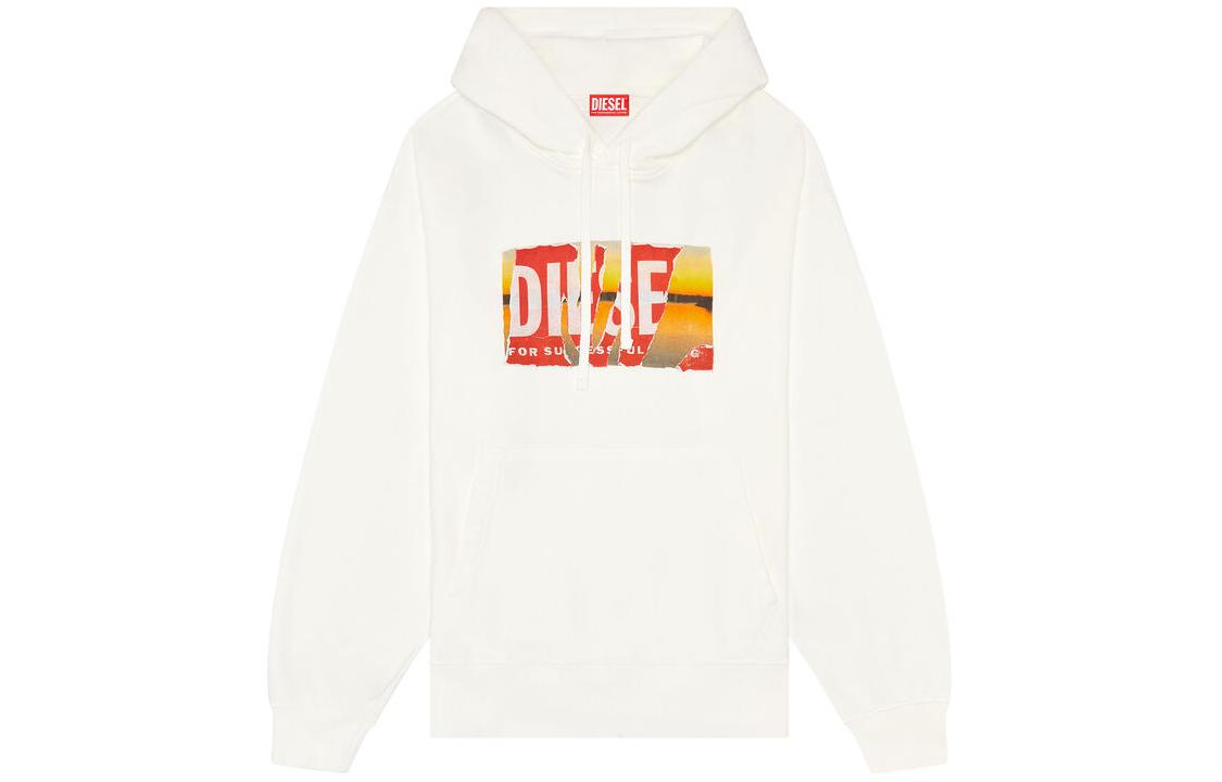 Diesel SS24 Oversized Graphic Hoodie Men’s White A112580EJAA-141
