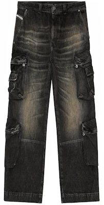 DIESEL SS24 水洗破損寬版拉鍊牛仔褲 男款 - 深藍色 A130880GHAA Buy DIESEL SS24 水洗破損寬版拉鍊牛仔褲 男款 - 深藍色 A130880GHAA