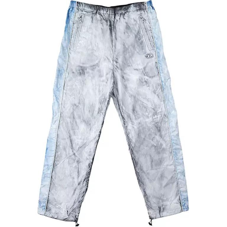 Order DIESEL SS24 Seluar Jogger Lelaki Vintage Biru Santai Basuh A141300CHBQ-8CR