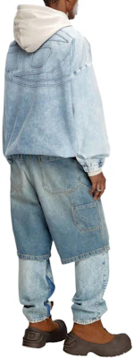 DIESEL SS24 メンズ ウォッシュ加工ジップアップボンバージャケット ライトブルー A143390CBCW-01 Lookbook DIESEL SS24 メンズ ウォッシュ加工ジップアップボンバージャケット ライトブルー A143390CBCW-01