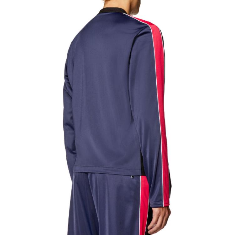 Diesel SS24 Zip-Up Stand Collar Jacket Black Blue A120940CLAI-9XXB 圖 4