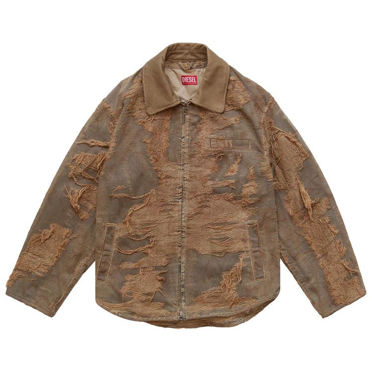 Diesel SS25 Distressed Design Casual Brown Jacket Unisex A18111-007AZ-33S