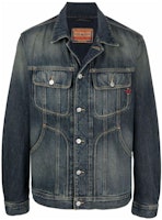 DIESEL Unisex Faded Denim Jacket Blue A0351309C0401 DIESEL Unisex Faded Denim Jacket Blue A0351309C0401