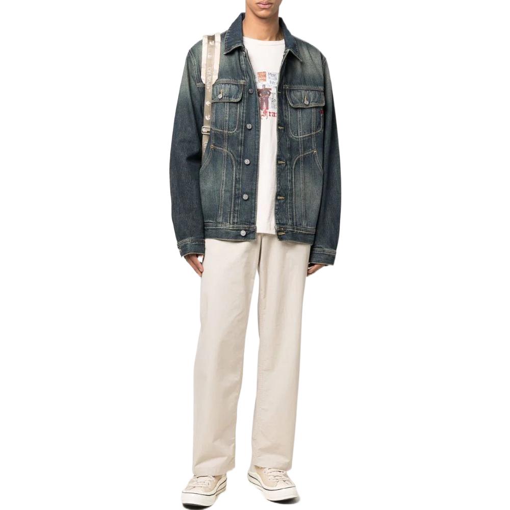 Lookbook DIESEL Jaket Denim Pudar Biru Unisex A0351309C0401