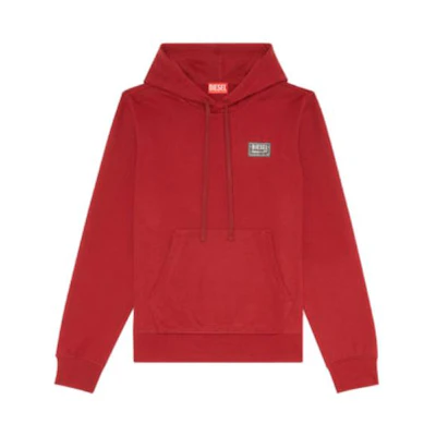 Diesel Unisex Solid Color Red Pullover Hoodie A089580HAYT-40Y