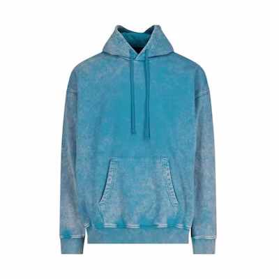 Diesel Vintage Washed Cotton Hoodie Blue - Fall Collection A023020EBBU8DHA