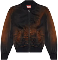 Diesel Washed Oversized Bomber Jacket Unisex - Black/Brown A115170BIAY9XX Diesel Washed Oversized Bomber Jacket Unisex - Black/Brown A115170BIAY9XX