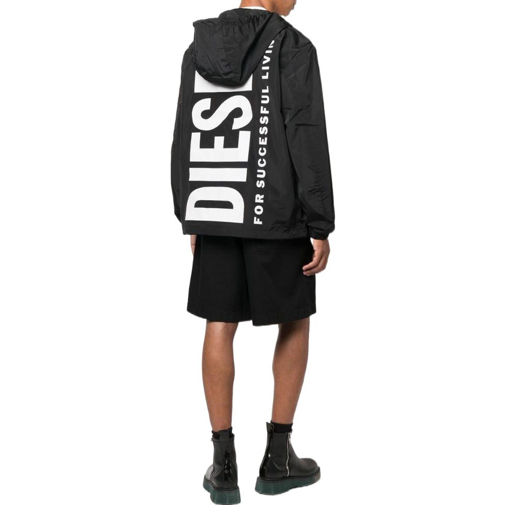 Purchase Diesel Water-Resistant Sports Jacket Black A077960EFAK9XX