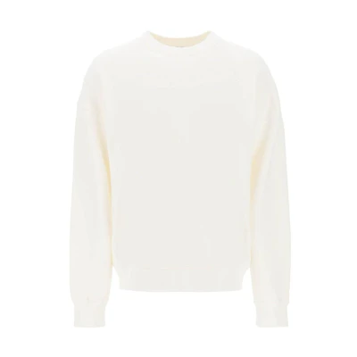 Diesel White Solid Color Crewneck Long-Sleeve Sweatshirt A098930CMAF-141
