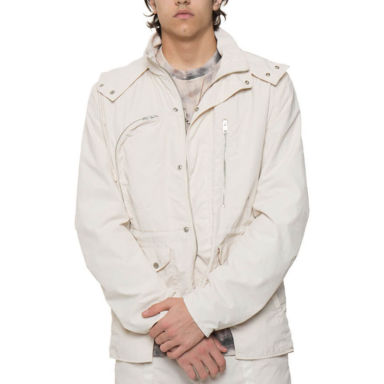 Shop DIESEL x A-COLD-WALL* 象牙色尼龍連帽外套聯名款 ACW-JK03-GIACCA-BNPD