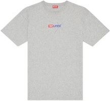 DIESEL x Durex SS23 Grey Logo Graphic Crewneck T-Shirt. D20230414-01 DIESEL x Durex SS23 Grey Logo Graphic Crewneck T-Shirt. D20230414-01