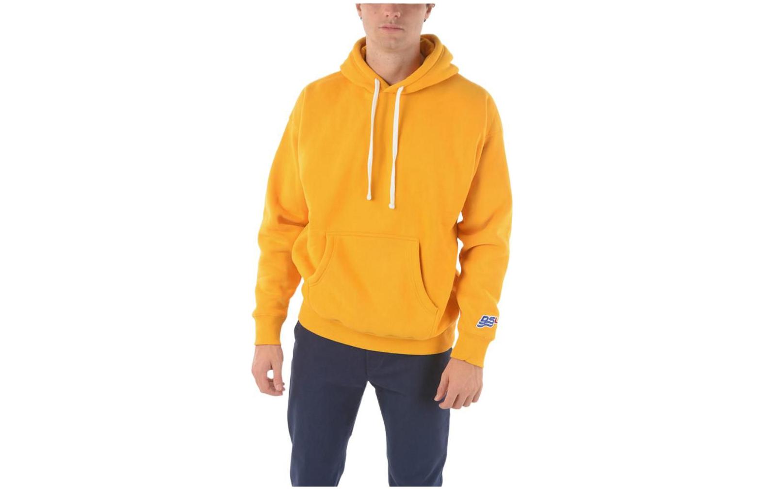 Diesel Yellow Hoodie with Sleeve Logo Embroidery A031650GCAB258
