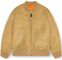Diesel Yellow Reversible Baseball Collar Long Sleeve Jacket A144080HCAS-7BD Diesel Yellow Reversible Baseball Collar Long Sleeve Jacket A144080HCAS-7BD