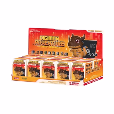 Digimon Pop Mart Adventure Fridge Magnet Sealed Case (10 Blind Box)