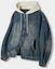 Buy Dimitri Black 2WAY OG Essential Detroit Hooded Zip-Up Denim Dust Indigo DBE1DJ01DI