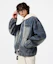 Shop Dimitri Black 2WAY OG Essential Detroit Hooded Zip-Up Denim Dust Indigo DBE1DJ01DI