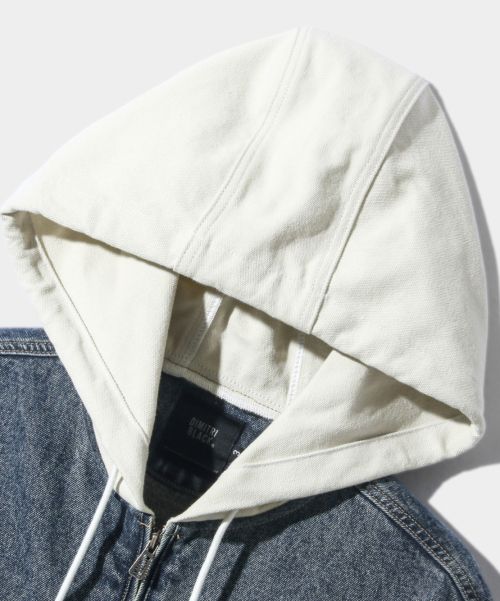 Purchase Dimitri Black 2WAY OG Essential Detroit Hooded Zip-Up Denim Dust Indigo DBE1DJ01DI