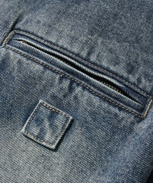 Details for Dimitri Black 2WAY OG Essential Detroit Hooded Zip-Up Denim Dust Indigo DBE1DJ01DI