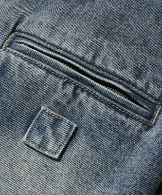Dimitri Black 2WAY OG Essential Detroit Hooded Zip-Up Denim Dust Indigo DBE1DJ01DI Details for Dimitri Black 2WAY OG Essential Detroit Hooded Zip-Up Denim Dust Indigo DBE1DJ01DI