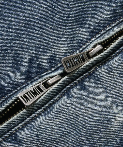 Cheap Dimitri Black 2WAY OG Essential Detroit Hooded Zip-Up Denim Dust Indigo DBE1DJ01DI